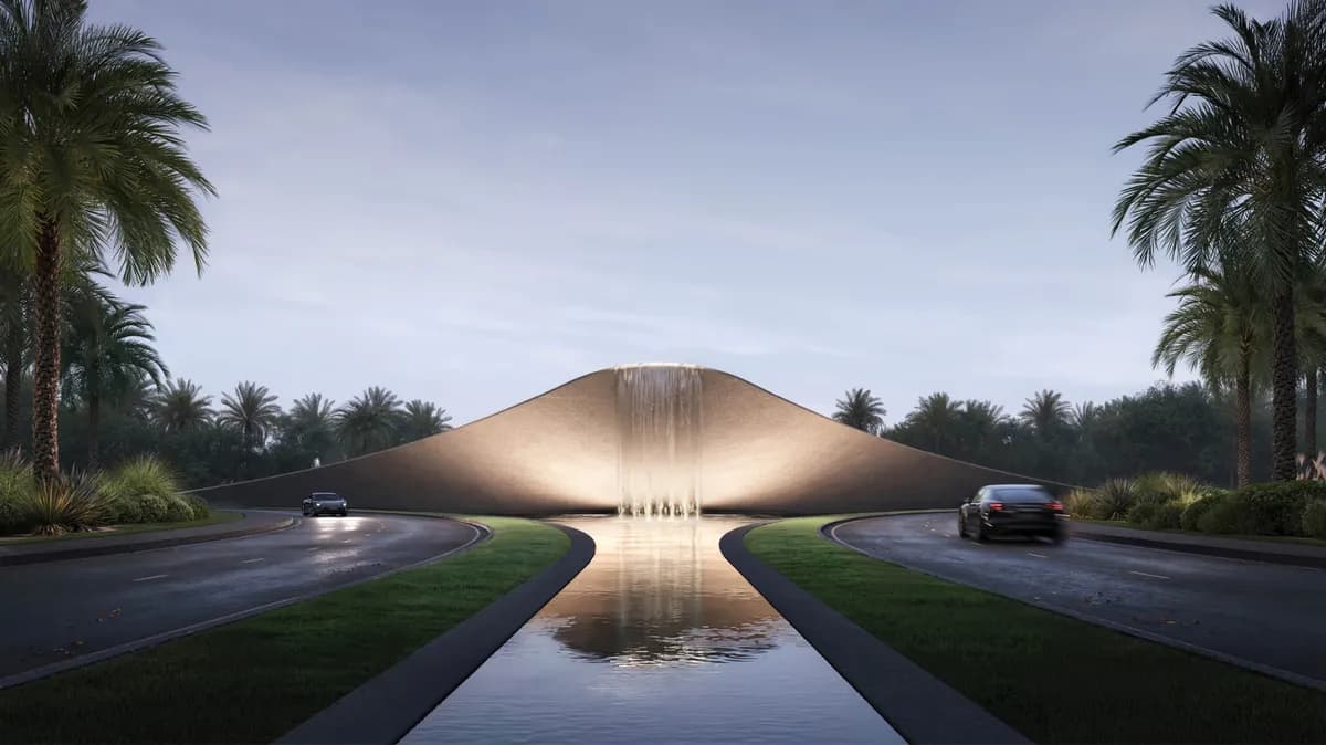 Off-plan villa development render in Dubai